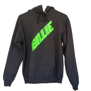Billie Eilish Hoodie Adult Small Black Neon Green World Tour 2020 Pullover Merch